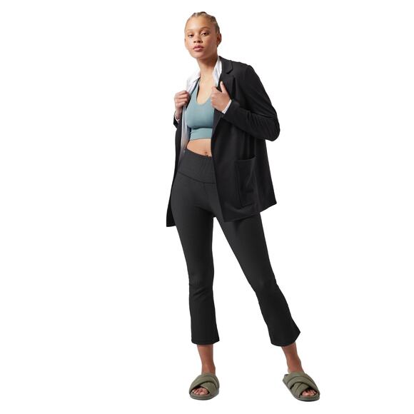 Athleta Elation Rib Crop Flare Size XL Tall Black NWT - Picture 4 of 9